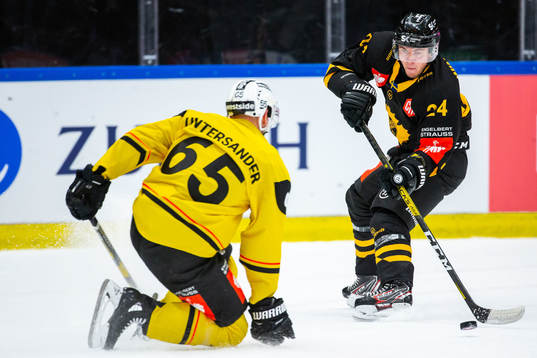 Andreas Wingerli of Skellefteå and Ramon Untersander of