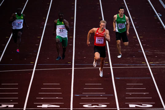 Henrik Larsson, IF Göta Karlstad deltar i 100 meters