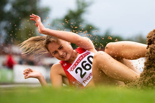 Jenny Lestander, Linköpings GIF deltar i längdhopp