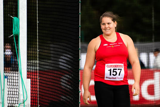 Erica Larsson, IF Göta Karlstad deltar i diskus