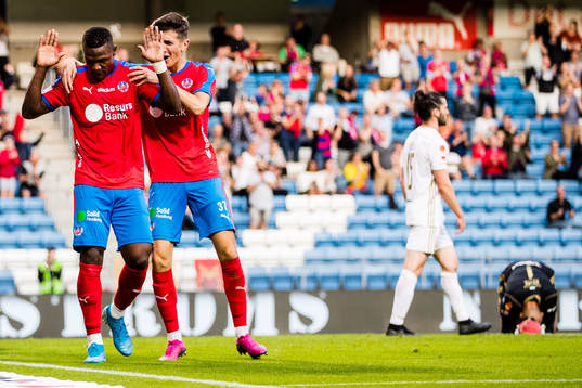 Helsingborgs Alhaji Gero jublar