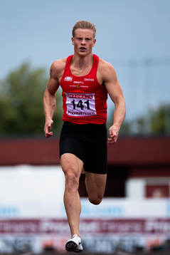 Henrik Larsson, IF Göta Karlstad deltar i 100 meter