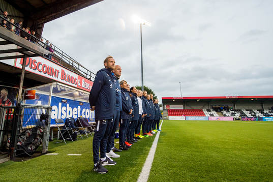 Martin Sjögren, head coach of Norway, and Anders Jacobson,
