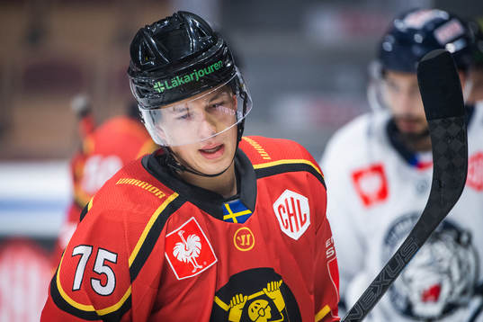 Arttu Ilomäki of Luleå looks dejected