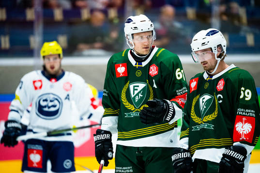 Johan Ryno and Linus Johansson of Färjestad