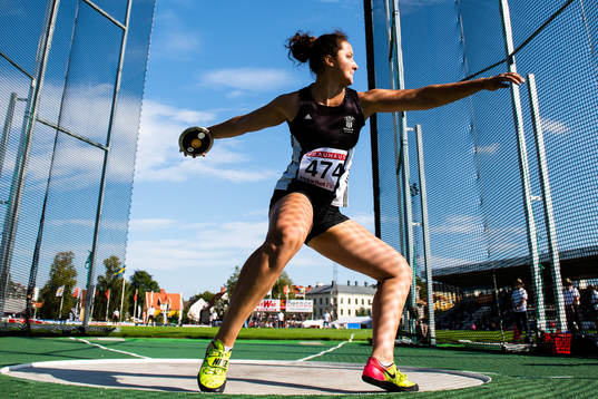 Caisa-Marie Lindfors, Upsala IF deltar i diskus