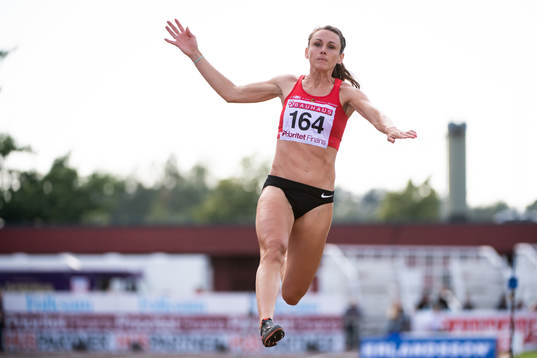 Erica Jarder, IF Göta Karlstad deltar i längdhopp