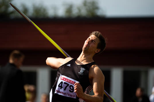 Tim Holmberg, Upsala IF deltar i spjut