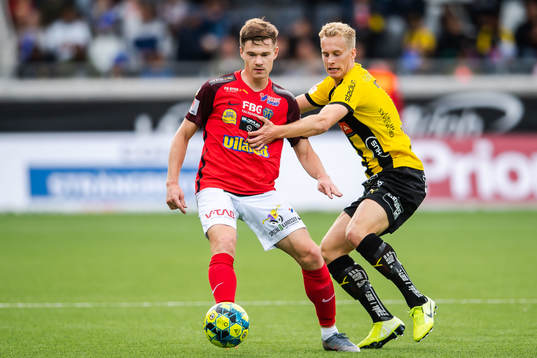 Falkenbergs Kirill Pogrebnyak och Häckens Gustav Berggren