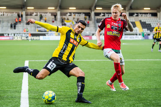 Häckens Ahmed Yasin och Falkenbergs Jacob Ericsson