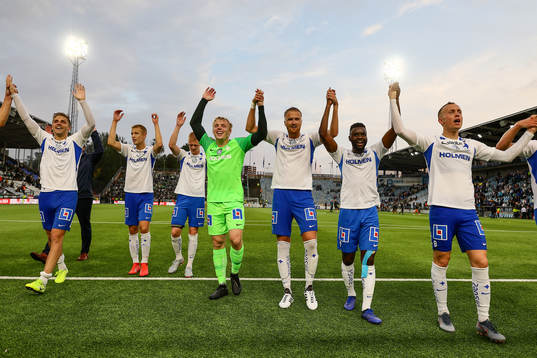 IFK Norrköpings spelare jublar