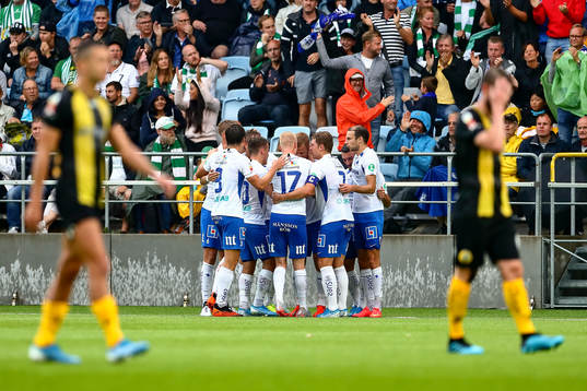 IFK Norrköpings spelare jublar