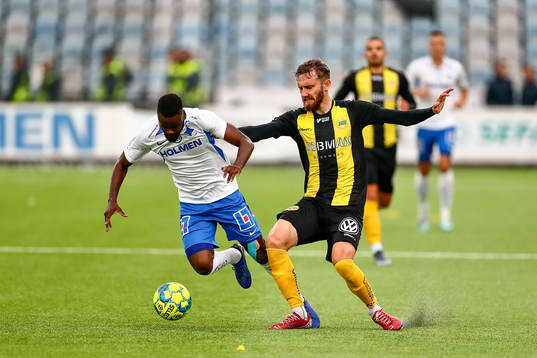 IFK Norrköpings Maic Sema  och Hammarbys Mads Fenger