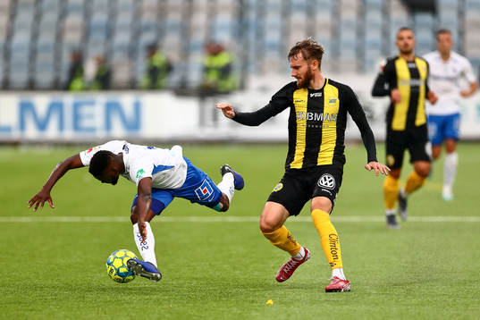IFK Norrköpings Maic Sema  och Hammarbys Mads Fenger