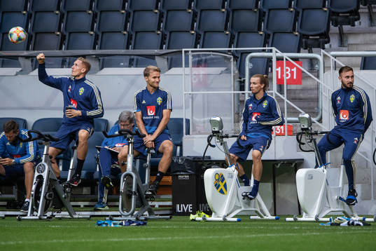 Robin Olsen, Sebastian Andersson, Niklas Hult and Muamer