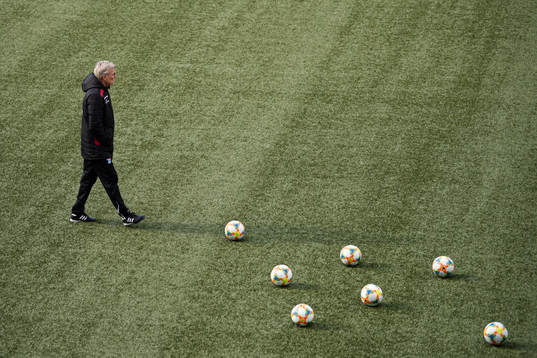 Lars Olsen, head coach of the Faroe Islands national