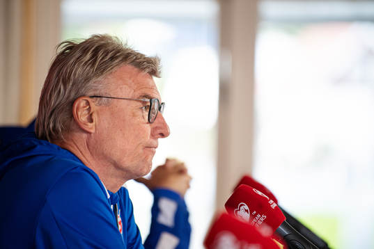 Lars Olsen, head coach of the Faroe Islands national