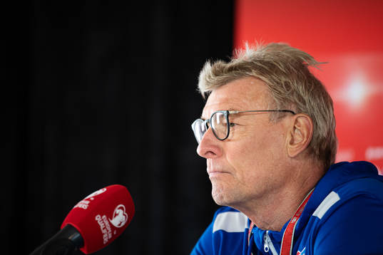 Lars Olsen, head coach of the Faroe Islands national