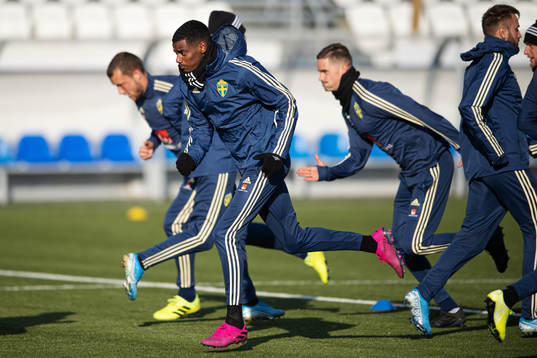 Alexander Isak of the Swedish national football team