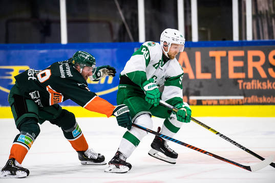 Kristianstads  Amil Krupic  och Rögles Ted Brithén