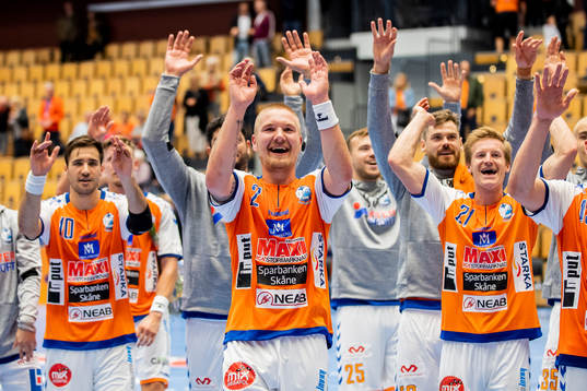 Kristianstads Emil Hansson jublar