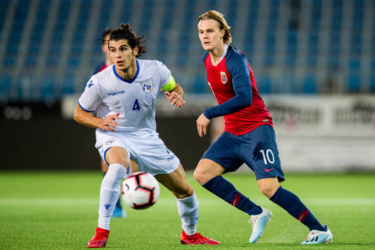 Panagiotis Artymatas of Cyprus and Tobias Christensen of