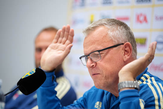 Head coach Janne Andersson of the Swedish national football