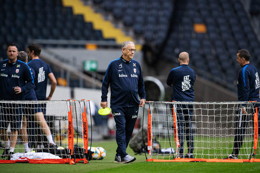 Lars Lagerbäck, head coach of the Norwegian national