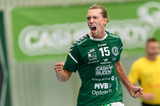 Varbergs Anton Jönsson jublar