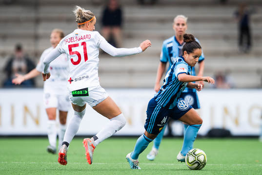 Rosengårds Sanne Troelsgaard och Djurgårdens Tilde