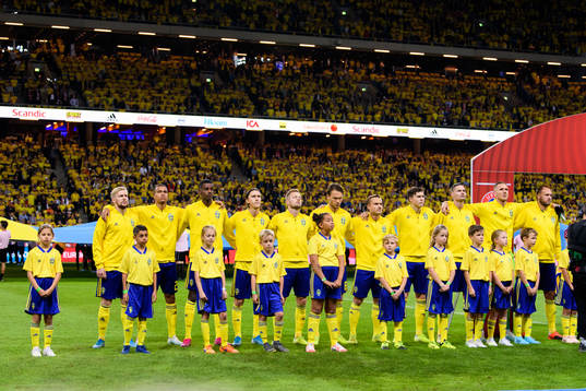 Emil Forsberg, Robin Quaison, Alexander Isak, Kristoffer