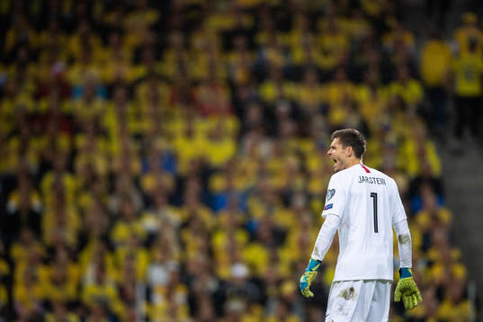 Goalkeeper Rune Almenning Jarstein of Norway