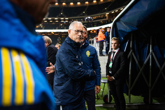 Lars Lagerbäck, head coach of Norway