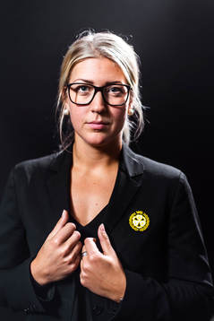 Erika Grahm, Damansvarig och spelare i Brynäs
