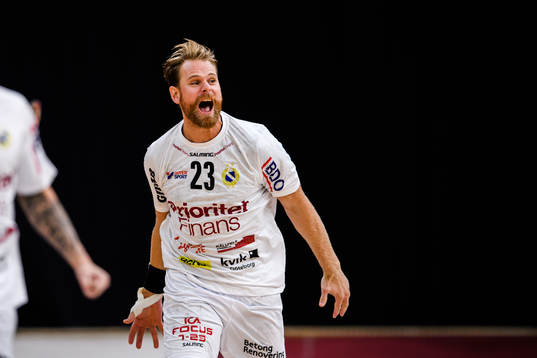 Redbergslids Oskar Ysander jublar