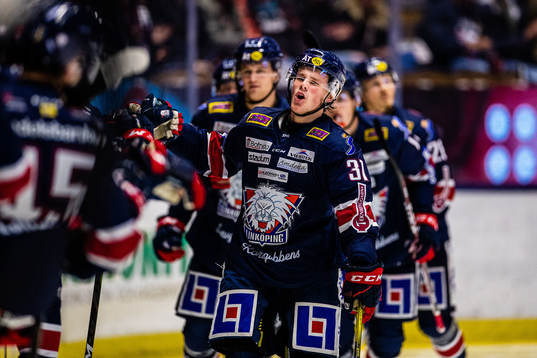 Linköpings Olle Lycksell jublar