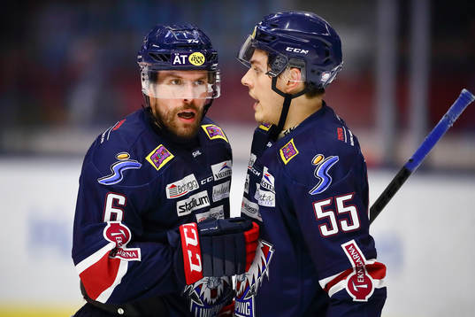 Linköpings Jonas Holös och Max Lindroth