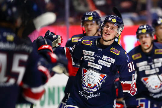 Linköpings Olle Lycksell jublar