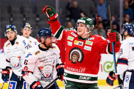 Frölundas Jacob Peterson jublar