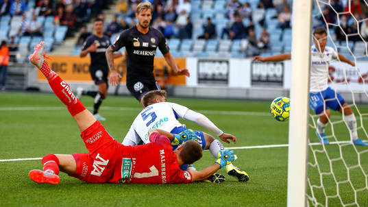 IFK Norrköpings Christoffer Nyman gör mål 3-0 förbi