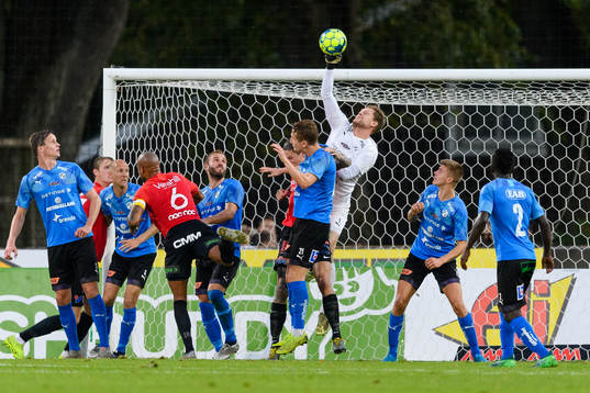 Halmstads målvakt Malkolm Nilsson