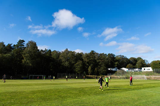 Generell vy över fotbollsplan på Gaisgården