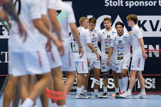 Växjös spelare jublar