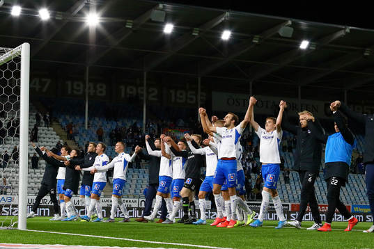 IFK Norrköpings spelare jublar