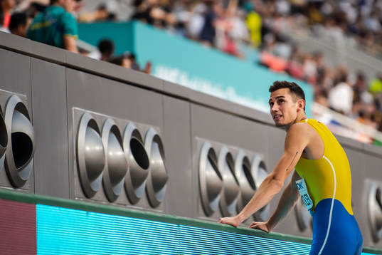 Thobias Montler of Sweden looks dejected when competing in