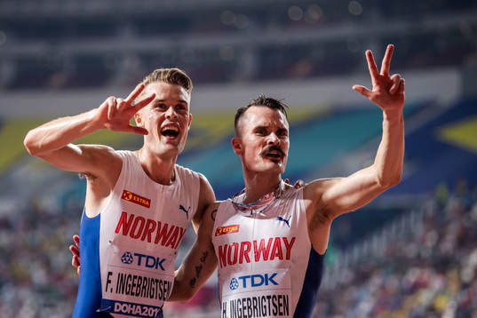 Henrik Ingebrigtsen and Filip Ingebrigtsen of Norway