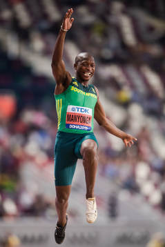 Luvo Manyonga of South Africa