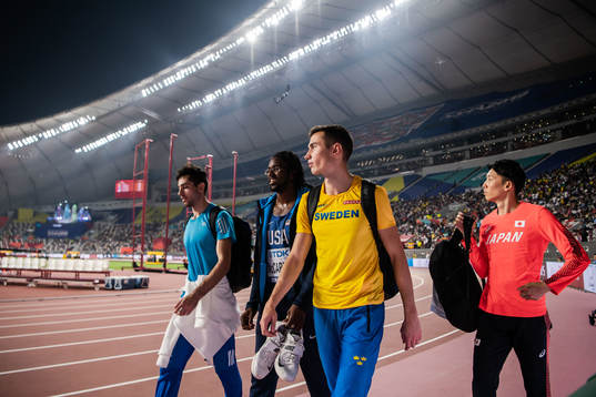 Thobias Montler of Sweden looks dejected