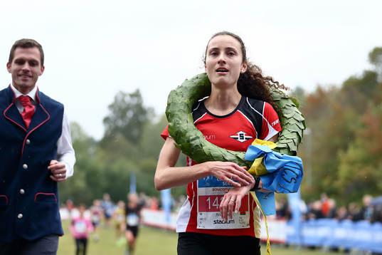 Vinnaren i klassen Kvinnor 15 km Anastasia Denisova