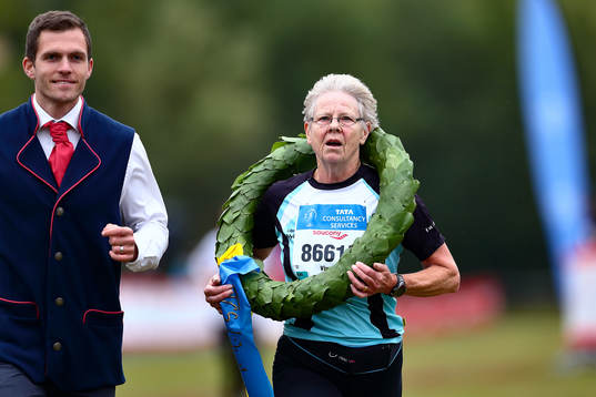 Viveka Rüffel Lk Nyköpings Runners vinnare i K80 med